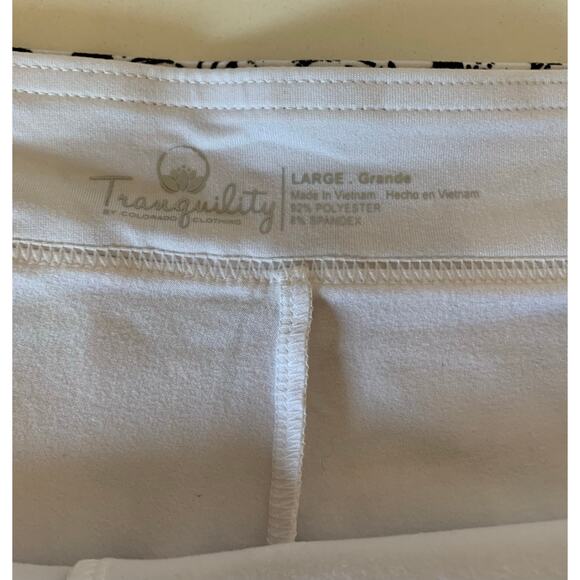 Skort by Tranquility by Co. clothing skort  size large black and white - Picture 2 of 5